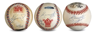 Upper Deck Authenticated Signed Baseball Lot of (5) with Griffey, Brett, and Clemens